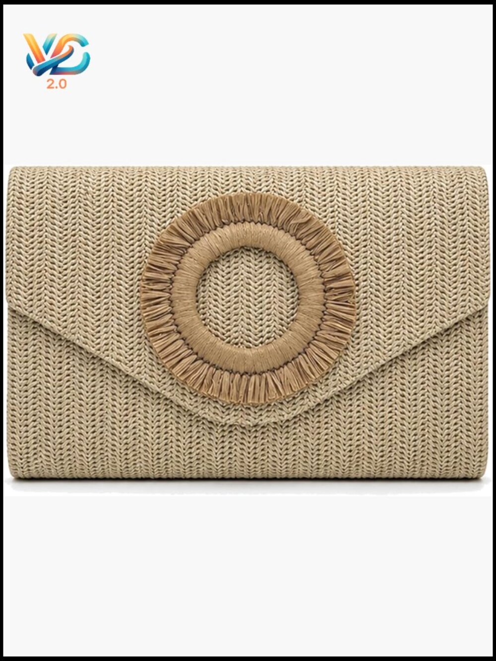 Straw Clutch Purse Summer Beach Crossbody Woven Shoulder Bag Tassel Accent